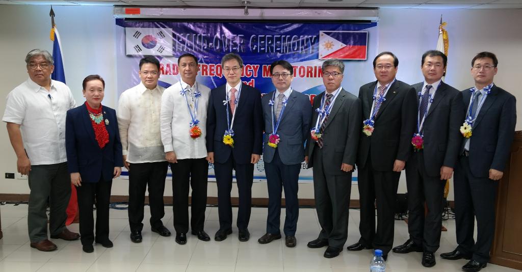 캄보디아.필리핀 국산 전파관리시스템 인도식 개최